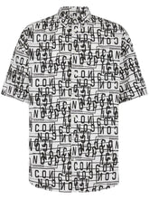Icon-print cotton shirt